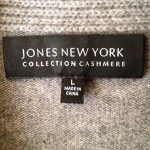 JONES NEW YORK COLLECTION CASHMERE CARDIGAN